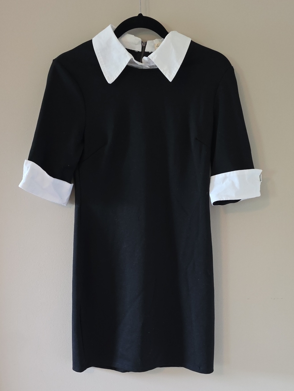 Kingston Grey Black Dress with White Trim